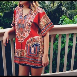 ✌🏼 70s Vintage Boho Red Top ✌🏼